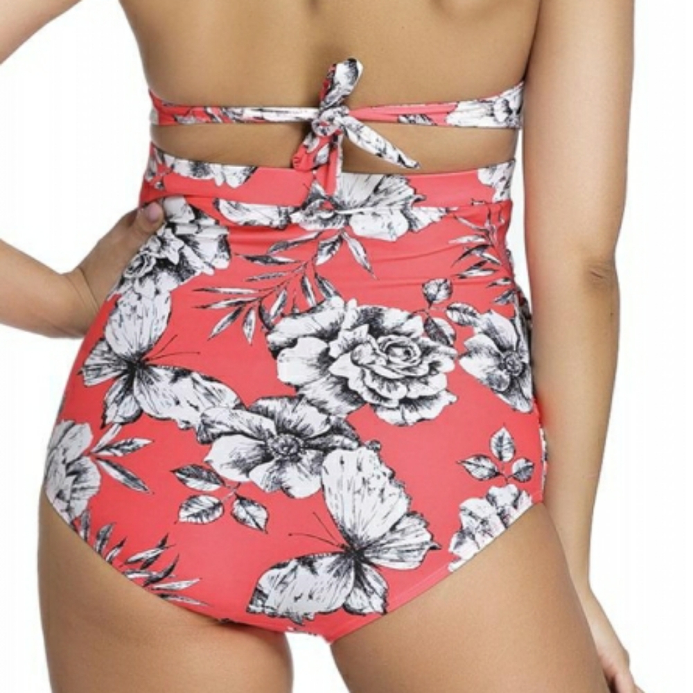 🔆High Waisted Retro Style Swimsuit - Picture 3 of 6